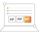 支持ASP、PHP、.Net等多種語(yǔ)言開發(fā)